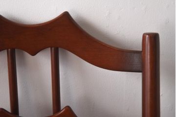 ヴィンテージ家具　イギリスビンテージ　ERCOL(アーコール)　希少!洗練された佇まいのラダーバックチェア(ダイニングチェア、椅子)(R-038472)