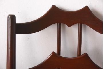 ヴィンテージ家具　イギリスビンテージ　ERCOL(アーコール)　希少!洗練された佇まいのラダーバックチェア(ダイニングチェア、椅子)(R-038474)