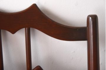 ヴィンテージ家具　イギリスビンテージ　ERCOL(アーコール)　希少!洗練された佇まいのラダーバックチェア(ダイニングチェア、椅子)(R-038474)