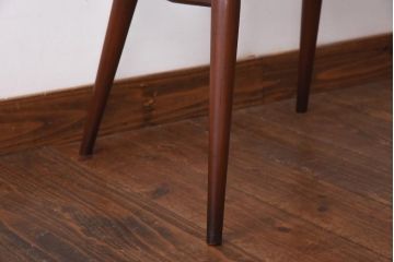 ヴィンテージ家具　イギリスビンテージ　ERCOL(アーコール)　希少!洗練された佇まいのラダーバックチェア(ダイニングチェア、椅子)(R-038474)