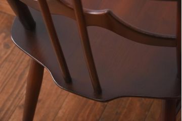 ヴィンテージ家具　イギリスビンテージ　ERCOL(アーコール)　希少!洗練された佇まいのラダーバックチェア(ダイニングチェア、椅子)(R-038474)
