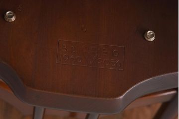 ヴィンテージ家具　イギリスビンテージ　ERCOL(アーコール)　希少!洗練された佇まいのラダーバックチェア(ダイニングチェア、椅子)(R-038475)