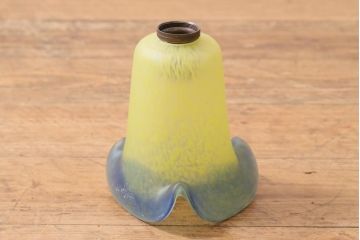 ヴィンテージ照明　フランスビンテージ　フリルシェードが花のようなペンダントライト(天井照明、吊り下げ照明)(R-038478)