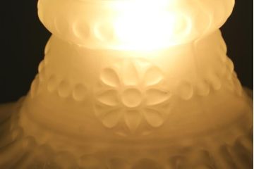 ヴィンテージ照明　フランスビンテージ　ドレスのようなフリルシェードが美しいペンダントライト(天井照明、吊り下げ照明)(R-038480)