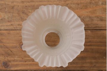 ヴィンテージ照明　フランスビンテージ　ドレスのようなフリルシェードが美しいペンダントライト(天井照明、吊り下げ照明)(R-038480)