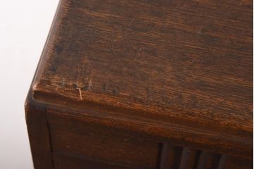 アンティーク家具　和製アンティーク　昭和レトロ　独特の木目が楽しめる古い本箱(収納棚、ブックケース)(R-038482)