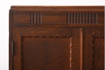 アンティーク家具　和製アンティーク　昭和レトロ　独特の木目が楽しめる古い本箱(収納棚、ブックケース)(R-038482)