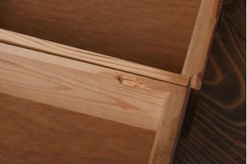 アンティーク家具　和製アンティーク　ダイヤガラス　レトロな雰囲気が味のある古い本箱(収納棚、ブックケース)(R-038483)