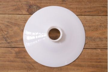 アンティーク照明　戦前　昭和レトロ　昔なつかしい平笠シェードのペンダントライト(天井照明、吊り下げ照明)(R-038485)