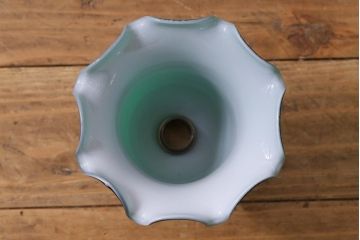 ヴィンテージ照明　イギリスビンテージ　鮮やかなグリーンが目を引くペンダントライト(天井照明、吊り下げ照明)(R-038489)