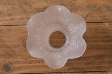 ヴィンテージ照明　フランスビンテージ  フリルシェードが素敵なペンダントライト(天井照明、吊り下げ照明)(R-038490)