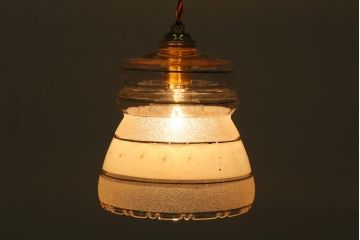 ヴィンテージ照明　イギリスビンテージ　上品な雰囲気のペンダントライト(吊り下げ照明、天井照明)(R-038500)