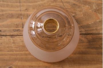 アンティーク照明　フランスアンティーク　柔らかなピンク色のペンダントライト(天井照明、吊り下げ照明)(R-038504)