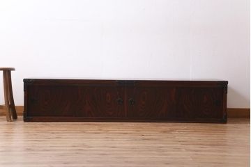 中古　民芸家具　岩谷堂箪笥　渋い色味が格好いいテレビ台(テレビボード、ローボード、サイドボード)(R-038513)