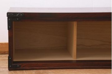 中古　民芸家具　岩谷堂箪笥　渋い色味が格好いいテレビ台(テレビボード、ローボード、サイドボード)(R-038513)