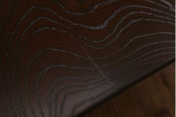 アンティーク家具　大正昭和初期　総ケヤキ材　天板一枚板　高級感漂う大振りの角ちゃぶ台(座卓、ローテーブル)(R-038516)