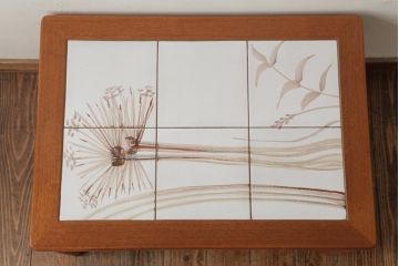 ヴィンテージ家具　デンマーク製　TOFTEN社　タイルトップがおしゃれなコーヒーテーブル(センターテーブル、ビンテージ)(R-038523)