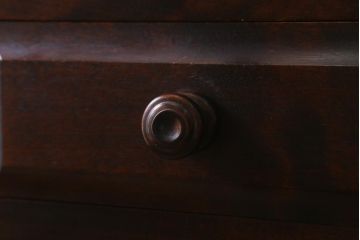 中古　北海道民芸家具　小物収納に使いやすいスリムなチェスト(引き出し、タンス)(R-038532)