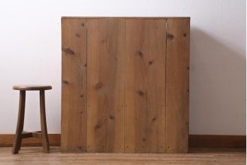 アンティーク家具　大正昭和初期　引き出し4杯付きの趣あるオープンラック(本棚、収納棚、ブックシェルフ)(R-038547)