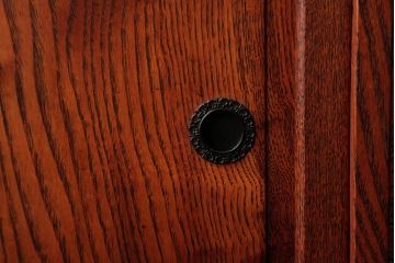 中古　松本伝統　指物工芸家具　上品なたたずまいが魅力的な茶棚(収納棚、キャビネット)(定価約35万円)(R-038552)