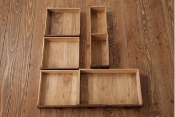 アンティーク家具　和製アンティーク　大正昭和初期　桐材　銅金具　味わい深い小引き出し(小箪笥、小物収納)(R-038554)