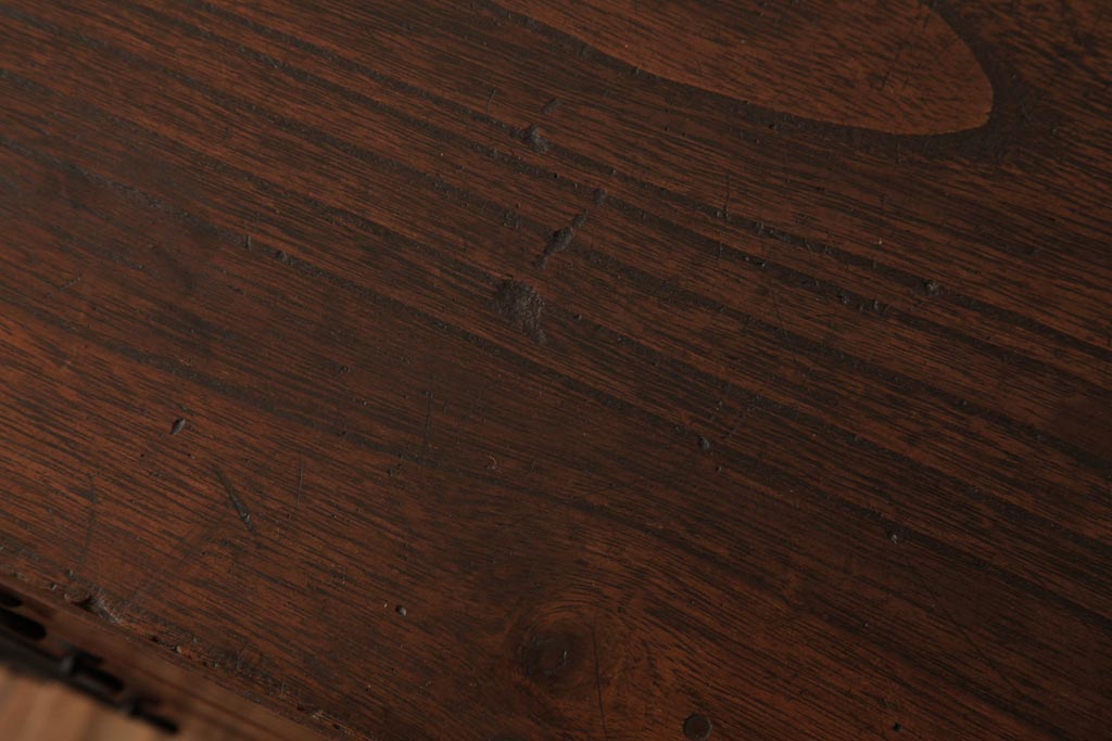 アンティーク家具　和製アンティーク　大正昭和初期　桐材　銅金具　味わい深い小引き出し(小箪笥、小物収納)(R-038554)