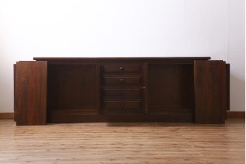 中古美品　松本民芸家具　レア!洗練された佇まいのクリデンザサイドボード(クレデンザ、リビングボード、収納棚)(R-038561)