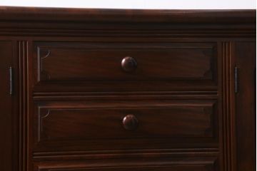 中古美品　松本民芸家具　レア!洗練された佇まいのクリデンザサイドボード(クレデンザ、リビングボード、収納棚)(R-038561)