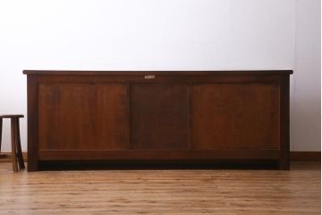 中古美品　松本民芸家具　レア!洗練された佇まいのクリデンザサイドボード(クレデンザ、リビングボード、収納棚)(R-038561)