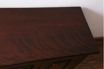 中古美品　松本民芸家具　レア!洗練された佇まいのクリデンザサイドボード(クレデンザ、リビングボード、収納棚)(R-038561)