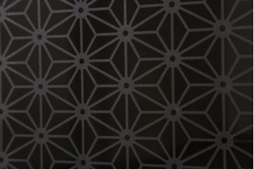 アンティーク家具　当店オリジナルガラス・ダイヤガラス入り　鉄脚付き　渋さと味わいが魅力的なサイドボード(戸棚、収納棚)(R-038563)