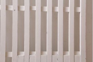アンティーク建具　和製アンティーク　ペイント　シャビーな風合いが魅力の荒格子戸1枚(格子戸、建具、はめ殺し)(R-038568)