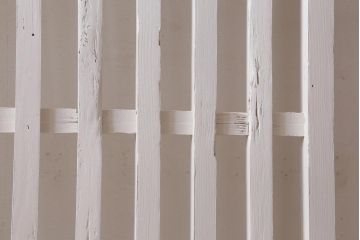アンティーク建具　和製アンティーク　ペイント　シャビーな風合いが魅力の荒格子戸1枚(格子戸、建具、はめ殺し)(R-038569)