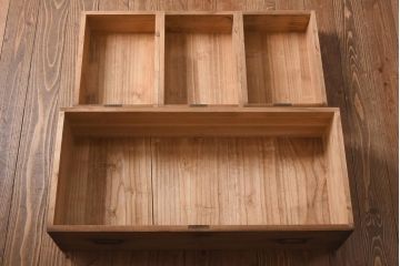 アンティーク家具　和製アンティーク　昭和初期　総桐材　和モダンな空間を演出する衣装箪笥(洋服タンス、チェスト、引き出し、桐箪笥、桐たんす)(R-038599)