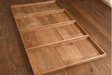 アンティーク家具　和製アンティーク　昭和初期　総桐材　和モダンな空間を演出する衣装箪笥(洋服タンス、チェスト、引き出し、桐箪笥、桐たんす)(R-038599)