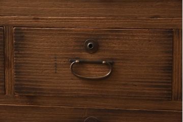 アンティーク家具　和製アンティーク　昭和初期　総桐材　和モダンな空間を演出する衣装箪笥(洋服タンス、チェスト、引き出し、桐箪笥、桐たんす)(R-038599)