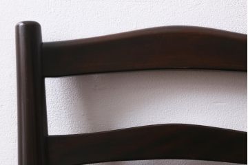 中古　松本民芸家具　シンプルなデザインが魅力的なラダーバックチェア(ダイニングチェア、椅子)(R-038602)