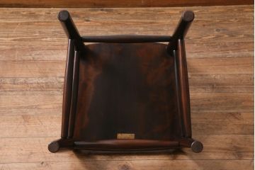 中古　松本民芸家具　シンプルなデザインが魅力的なラダーバックチェア(ダイニングチェア、椅子)(R-038602)