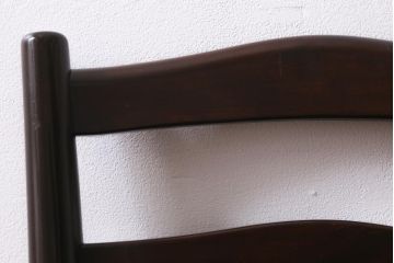 中古　松本民芸家具　シンプルなデザインが魅力的なラダーバックチェア(ダイニングチェア、椅子)(R-038603)