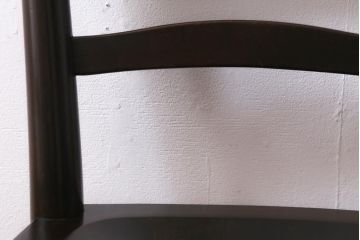中古　松本民芸家具　シンプルなデザインが魅力的なラダーバックチェア(ダイニングチェア、椅子)(R-038604)