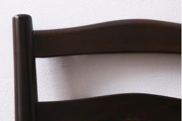 中古　松本民芸家具　シンプルなデザインが魅力的なラダーバックチェア(ダイニングチェア、椅子)(R-038605)