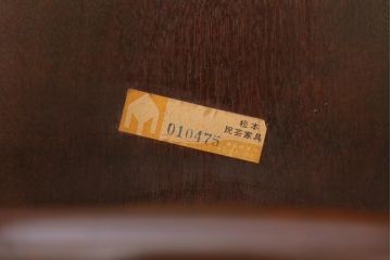 中古　松本民芸家具　シンプルなデザインが魅力的なラダーバックチェア(ダイニングチェア、椅子)(R-038605)