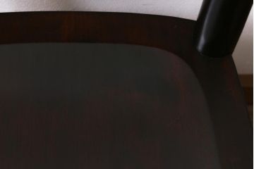 中古　松本民芸家具　シンプルなデザインが魅力的なラダーバックチェア(ダイニングチェア、椅子)(R-038607)