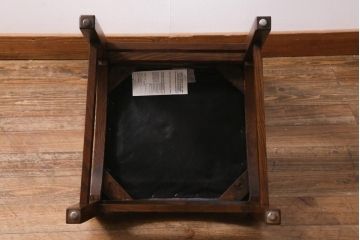 中古　アメリカ　Stickley(スティックレー、スティックレイ)社　象嵌入り　ミッションスタイル　サイドチェア(椅子、ダイニングチェア)(R-038608)
