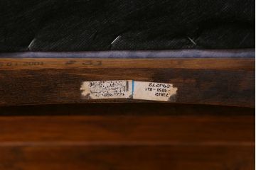 中古　アメリカ　Stickley(スティックレー、スティックレイ)社　象嵌入り　ミッションスタイル　サイドチェア(椅子、ダイニングチェア)(R-038608)