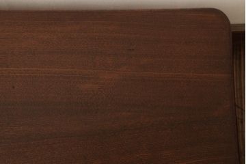 アンティーク家具　和製アンティーク　昭和初期　くっきりとした木目が魅力の角ちゃぶ台(座卓、ローテーブル)(R-038612)