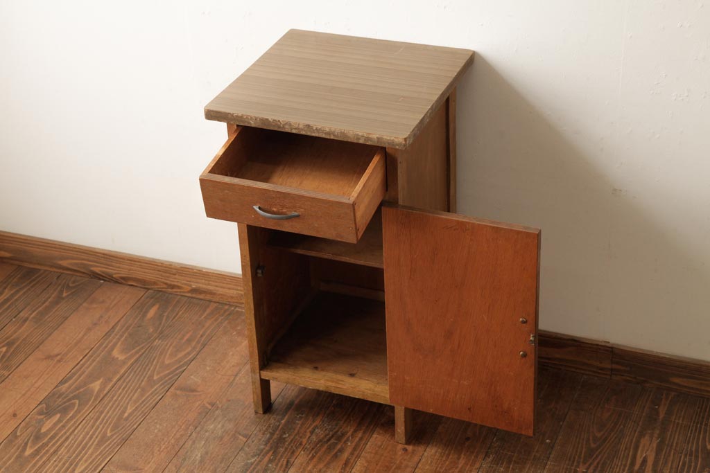 goo＊電話台 昭和レトロ インテリア 当時物 キャビネット アンティーク