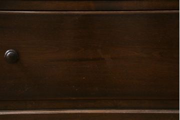 ビンテージ家具　和製ビンテージ　カバ材　シンプルなデザインが魅力のチェスト(洋服タンス、引き出し、和たんす、収納箪笥、衣装箪笥、ヴィンテージ)(R-038617)