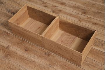 アンティーク家具　昭和初期　ストリップド(剥離)  古い木の風合いがレトロな雰囲気あふれる収納棚(戸棚、キャビネット)(R-038618)