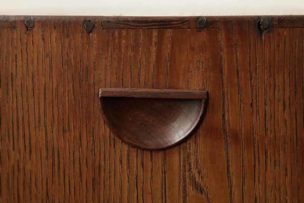 アンティーク家具　和製アンティーク　工芸品　指物家具　昭和初期　高級品!総桑材の品格漂う小引き出し(小物収納)(R-038636)